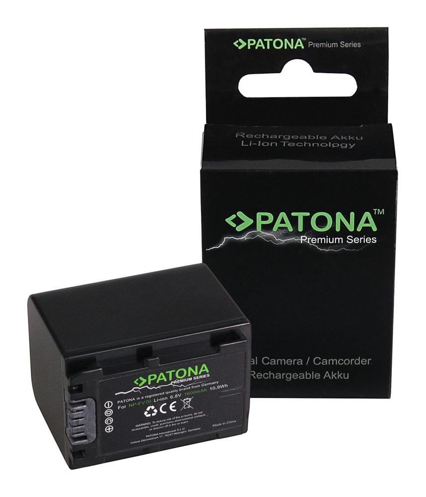 PATONA Batteria Premium per Sony NP-FV30 NP-FV50 NP-FV70 NP-FV100 DCR SR21E PATONA Batteria Premium per Sony NP-FV30 NP-FV50 NP-FV70 NP-FV100 DCR SR21E