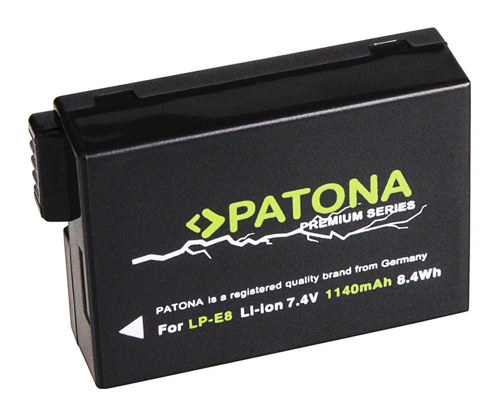 PATONA Batteria Premium per Canon LP-E8 EOS 550D EOS 600D EOS 650D EOS 700D PATONA Batteria Premium per Canon LP-E8 EOS 550D EOS 600D EOS 650D EOS 700D
