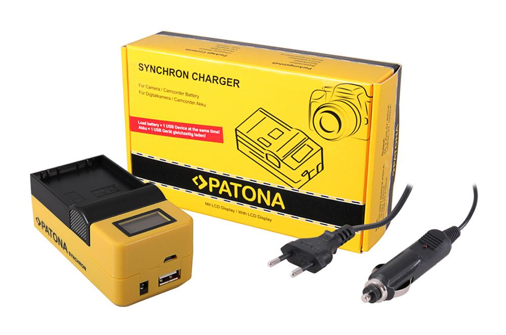PATONA Synchron Carregador USB para Olympus BLH1 BLH-1 com ecrã LCD PATONA Synchron Carregador USB para Olympus BLH1 BLH-1 com ecrã LCD