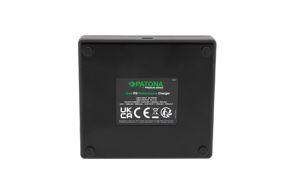 PATONA Carregador Dual PD Premium de Performance para Samsung BP1900 com entrada/saída USB‑C