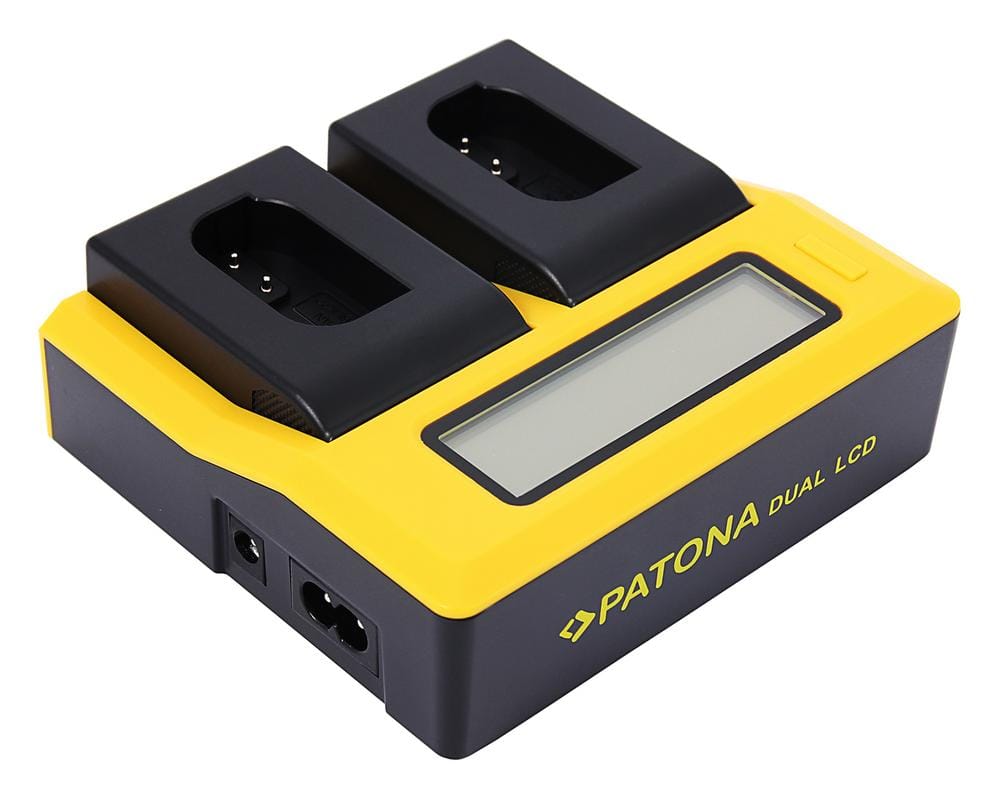PATONA Carregador Dual LCD USB para Panasonic DMW‑BLK22 DC‑S5 G9 GH5 GH5S PATONA Carregador Dual LCD USB para Panasonic DMW‑BLK22 DC‑S5 G9 GH5 GH5S