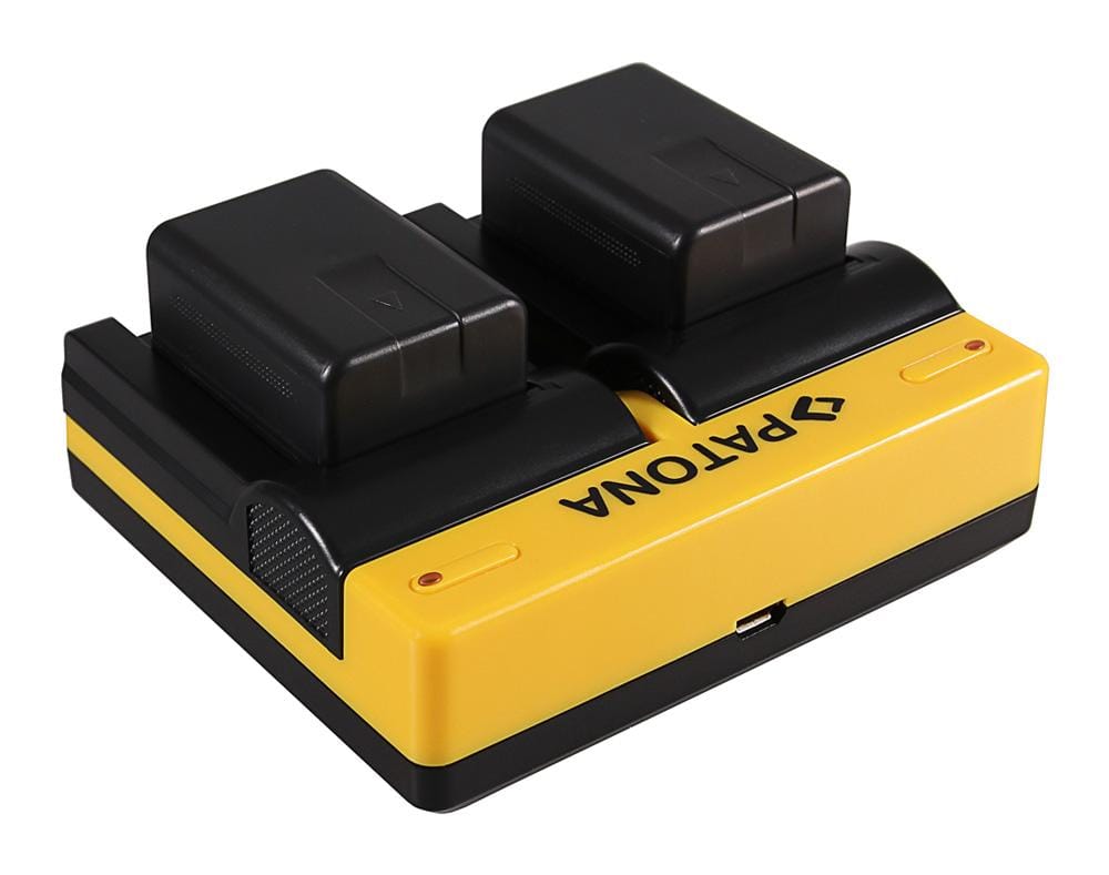 Caricabatterie Duale PATONA per Panasonic VW-VBK180 H H100 H101 H95 HC HCV700 HC-V700 incl. Cavo Micro‑USB Caricabatterie Duale PATONA per Panasonic VW-VBK180 H H100 H101 H95 HC HCV700 HC-V700 incl. Cavo Micro‑USB