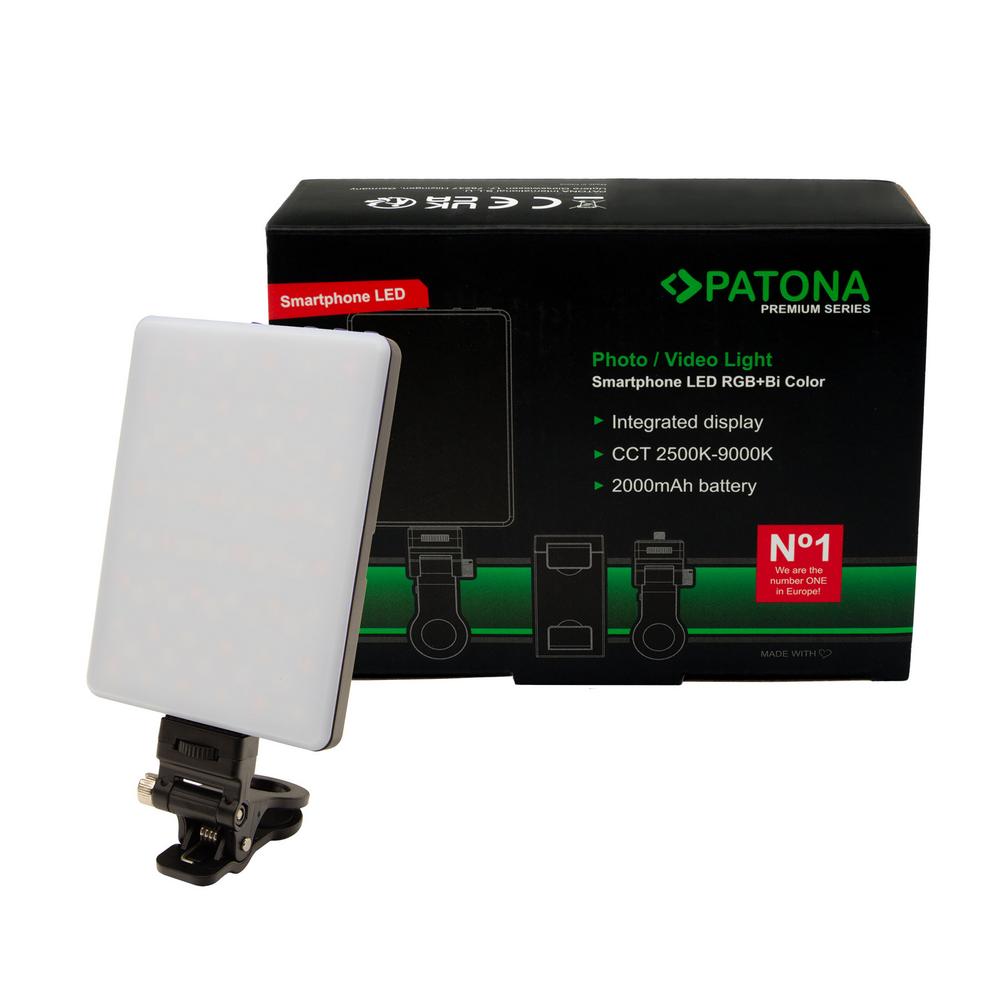 PATONA Premium Smartphone RGB Bi-Color Luce per foto e video PATONA Premium Smartphone RGB Bi-Color Luce per foto e video