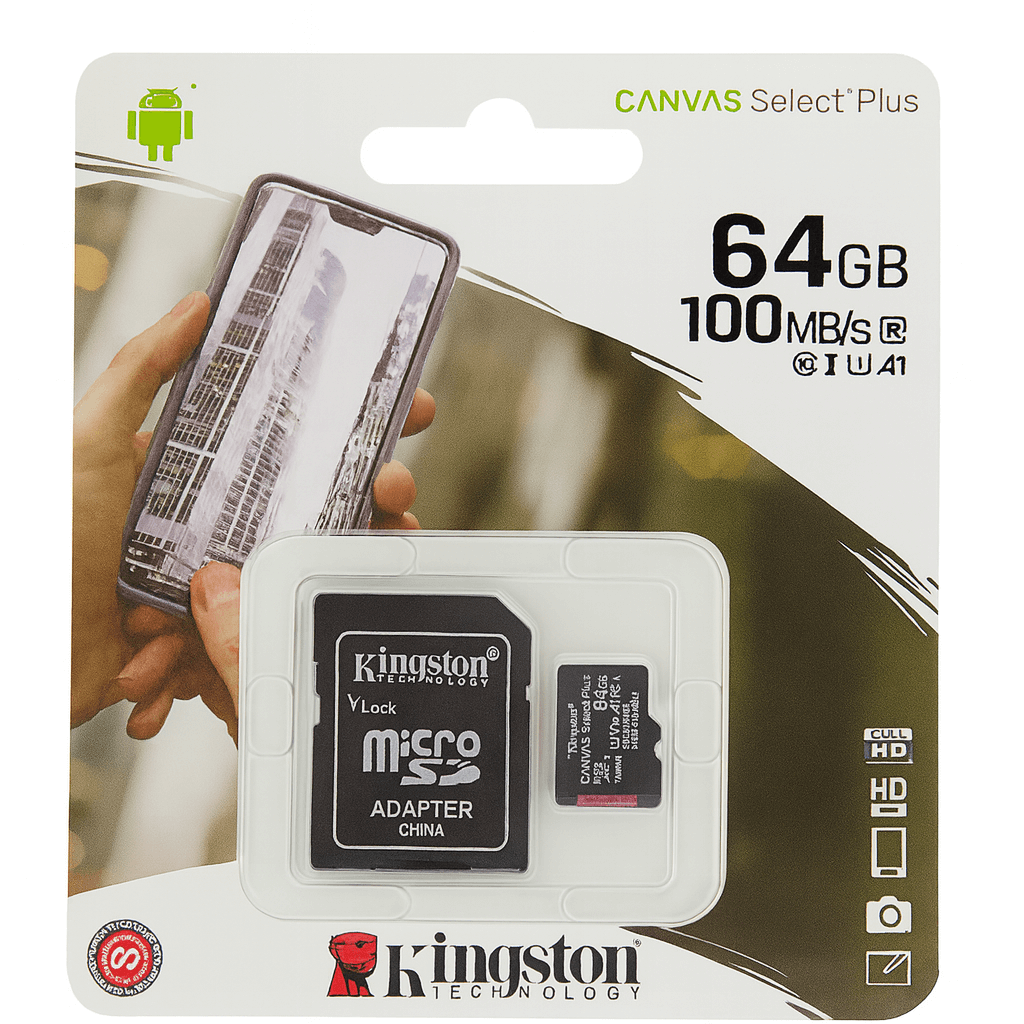 Karta pamięci Kingston MicroSDXC 64 GB 1000 MB/s klasy 10 Karta pamięci Kingston MicroSDXC 64 GB 1000 MB/s klasy 10