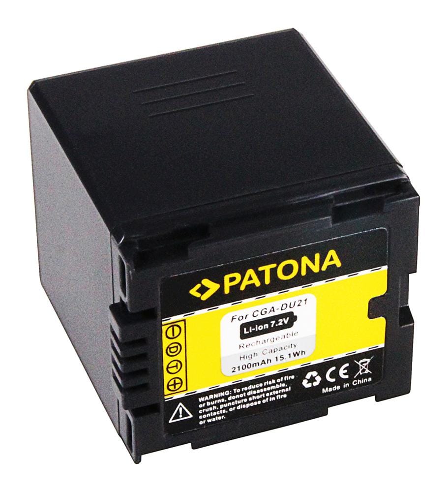 Batteria PATONA per Panasonic NV‑GS250 NV‑GS150 NV‑GS140 NV‑GS75 CGA‑DU21