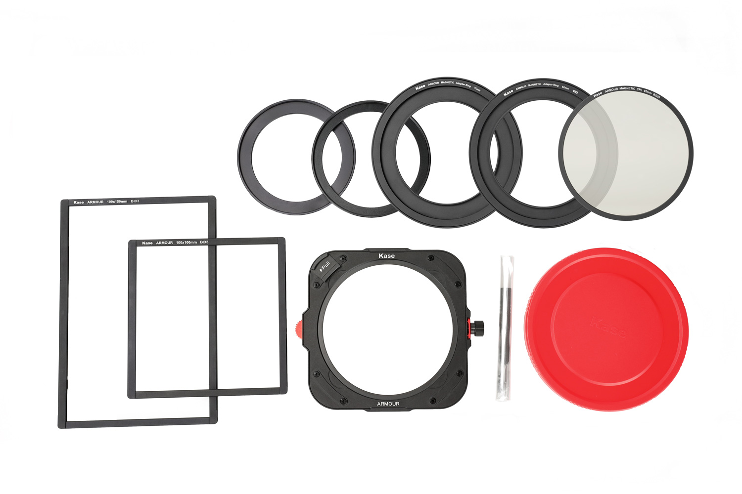 Juego de portafiltros ARMOUR incl. filtro polarizador y 2 marcos Juego de portafiltros ARMOUR incl. filtro polarizador y 2 marcos