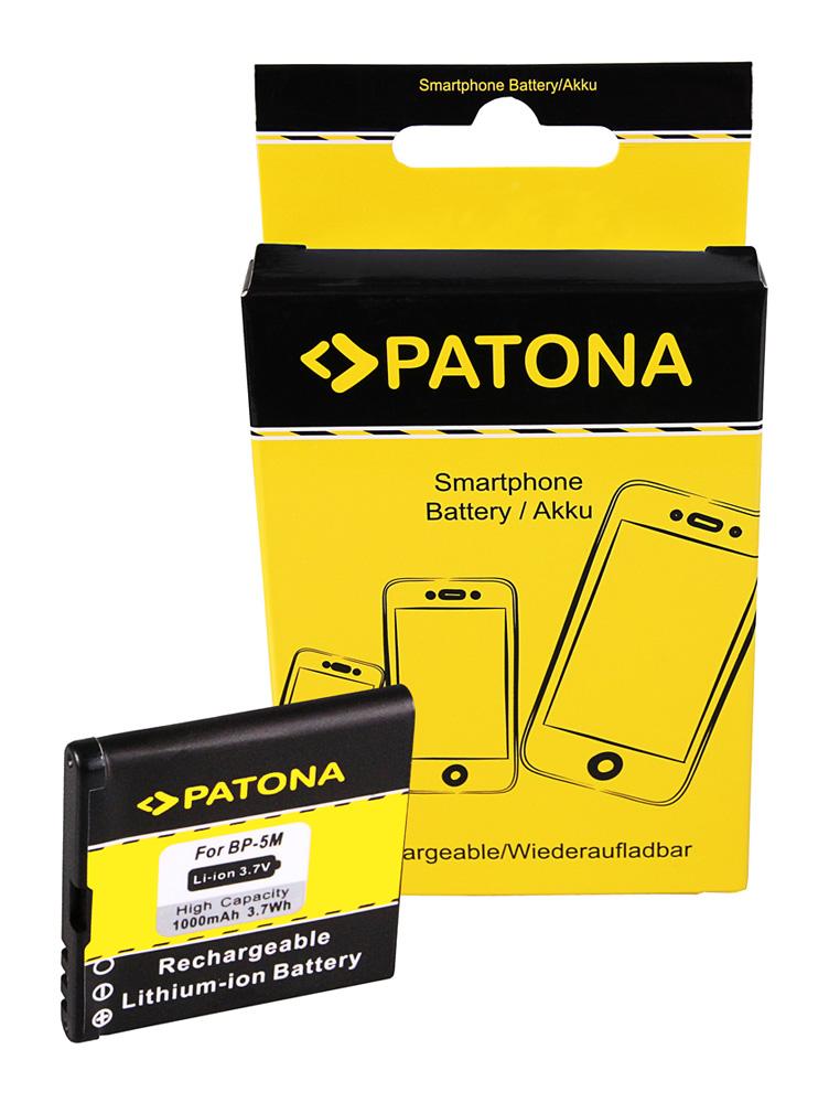 PATONA Battery for Nokia BP-5M 100 5610 5700 6110NAV 6220 6500s 6500 PATONA Battery for Nokia BP-5M 100 5610 5700 6110NAV 6220 6500s 6500