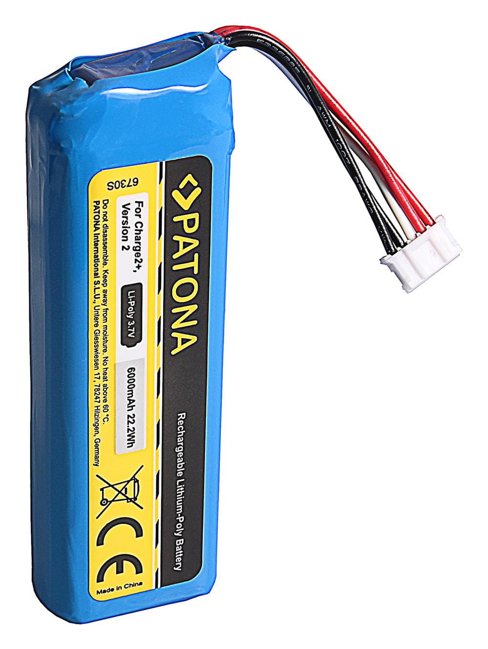 Batterie PATONA pour JBL Charge 2 Plus, Charge 2+, Charge 3 (2015) GSP1029102R P763098 CS-JML310SL