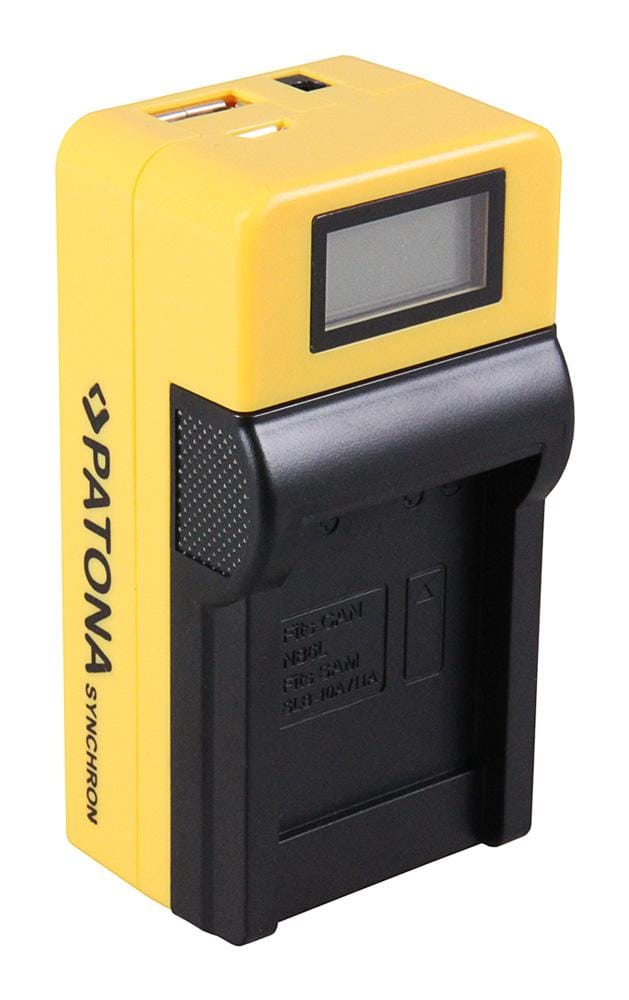 Ładowarka USB Synchron PATONA dla Canon NB6L NB-6L i Samsung z wyświetlaczem LCD Ładowarka USB Synchron PATONA dla Canon NB6L NB-6L i Samsung z wyświetlaczem LCD