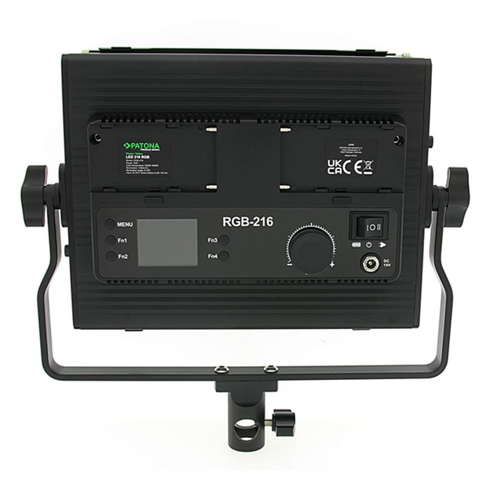 PATONA Premium LED Foto e Video Luce con 216 LED RGB regolabili incl. Tracolla