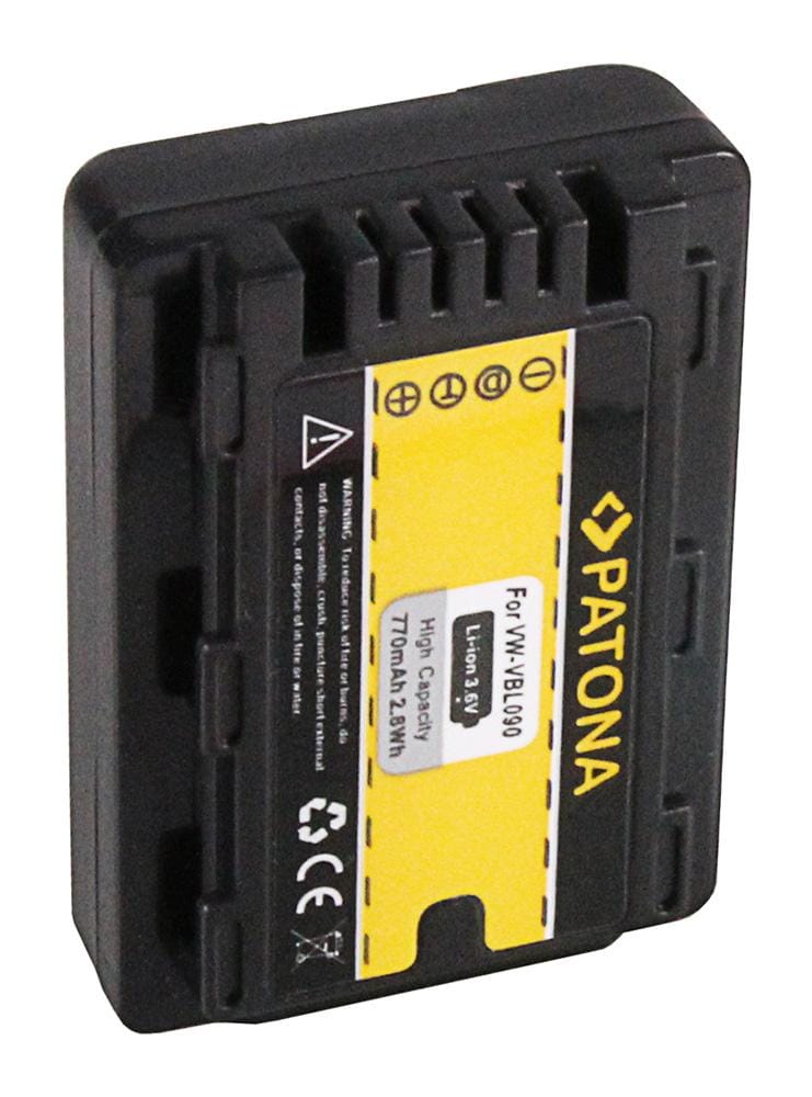 PATONA Batteria per Panasonic HDC‑SDX SDR‑S50 T50 VW‑VBL090E‑K VBL090 PATONA Batteria per Panasonic HDC‑SDX SDR‑S50 T50 VW‑VBL090E‑K VBL090