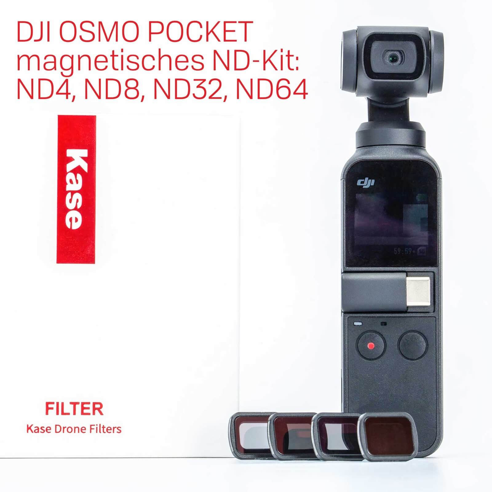 DRONE Magnetyczny zestaw filtrów ND do DJI OSMO Pocket zawierający ND4, ND8, ND32, ND64 DRONE Magnetyczny zestaw filtrów ND do DJI OSMO Pocket zawierający ND4, ND8, ND32, ND64