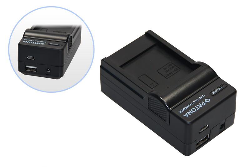 PATONA chargeur 4en1 pour Olympus Li-40B Li-42B Li40B Li42B mju 700