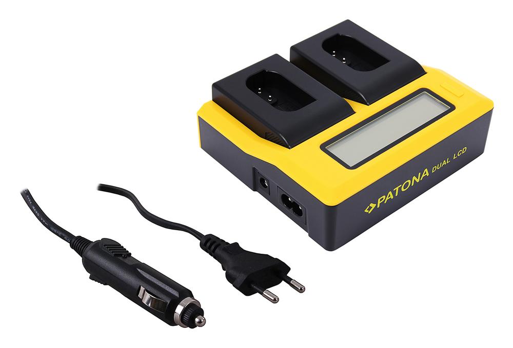 PATONA Carregador Dual LCD USB para Panasonic DMW‑BLK22 DC‑S5 G9 GH5 GH5S PATONA Carregador Dual LCD USB para Panasonic DMW‑BLK22 DC‑S5 G9 GH5 GH5S