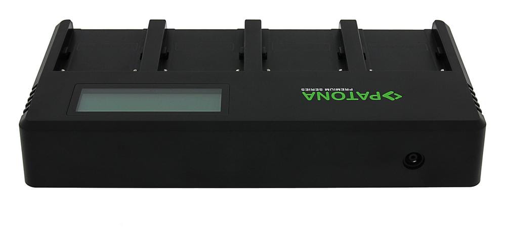 PATONA Premium carregador rápido de 4 canais para baterias Sony série F (F960, F970) PATONA Premium carregador rápido de 4 canais para baterias Sony série F (F960, F970)