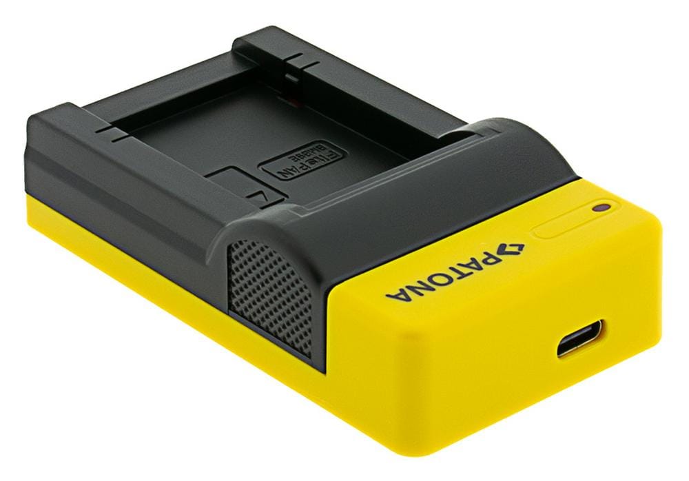 PATONA Slim Carregador USB com entrada USB‑C para Leica V‑Lux, V‑Lux 2, VLux 2 II e Panasonic DMW‑BMB9 PATONA Slim Carregador USB com entrada USB‑C para Leica V‑Lux, V‑Lux 2, VLux 2 II e Panasonic DMW‑BMB9