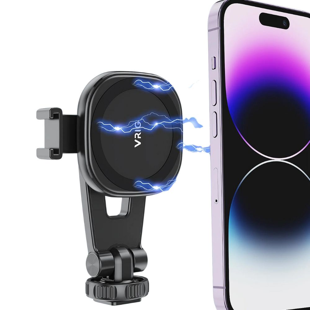 Supporto magnetico per treppiede per smartphone con Magsafe e slitta per flash Supporto magnetico per treppiede per smartphone con Magsafe e slitta per flash