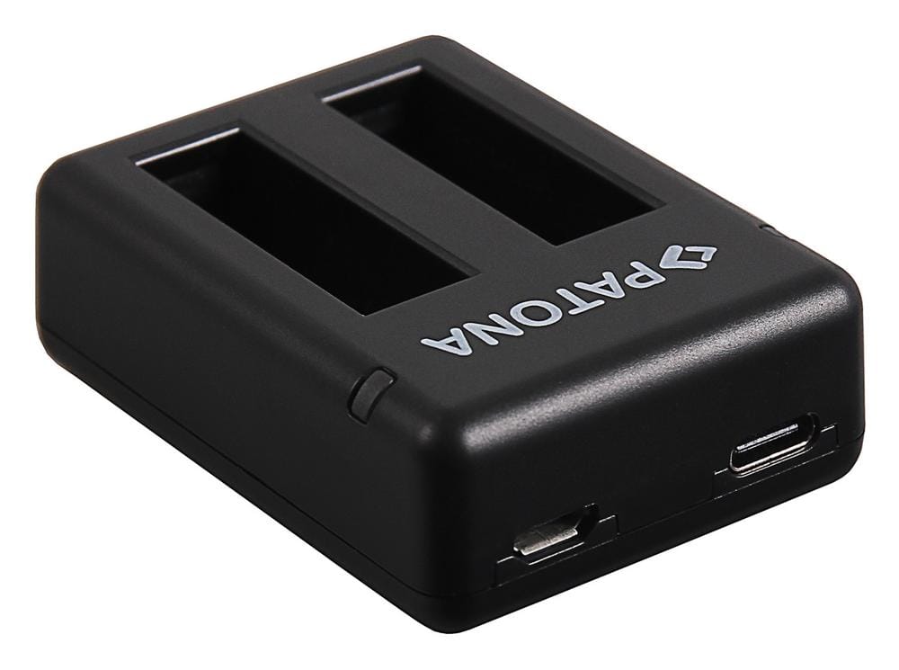 Carregador Dual PATONA para Insta360 One X Action Cam com Cabo Micro‑USB Carregador Dual PATONA para Insta360 One X Action Cam com Cabo Micro‑USB