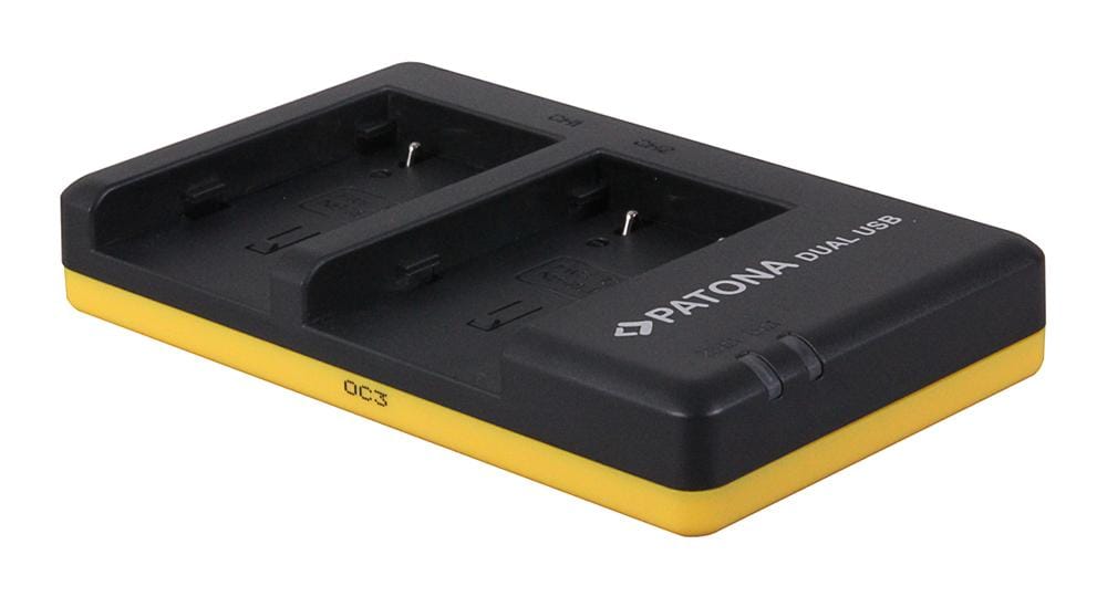 PATONA Carregador Rápido Dual para Canon NB2L NB2LH 2L12 2L14 com cabo Micro-USB