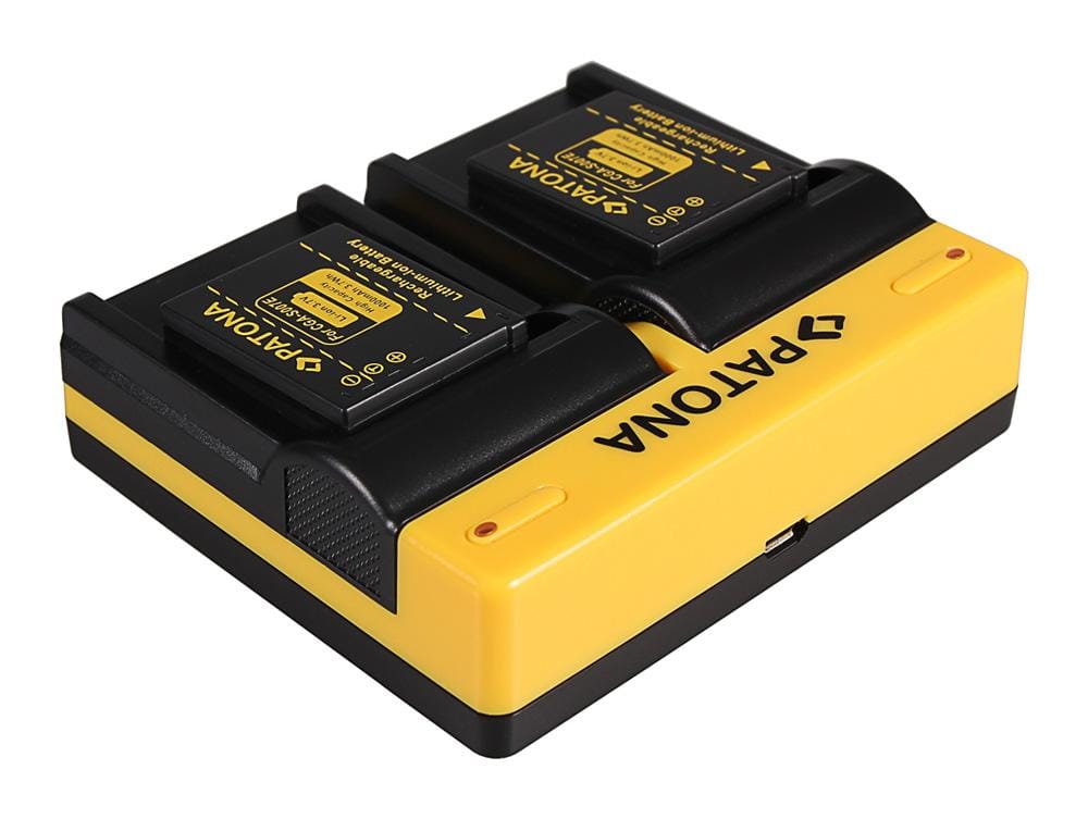 Caricatore Dual PATONA per fotocamere Casio Panasonic CGA-S007E Exilim EXZ150 EX-Z150 EXZ155 EX-Z155 con cavo Micro-USB Caricatore Dual PATONA per fotocamere Casio Panasonic CGA-S007E Exilim EXZ150 EX-Z150 EXZ155 EX-Z155 con cavo Micro-USB