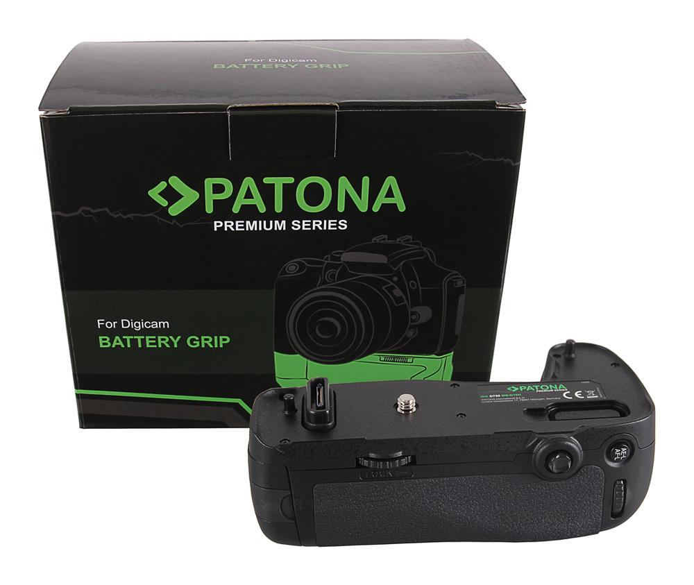 PATONA Premium Empuñadura de batería para Nikon D750 MB-D16H con 1 batería EN‑EL15 e incluye control remoto IR PATONA Premium Empuñadura de batería para Nikon D750 MB-D16H con 1 batería EN‑EL15 e incluye control remoto IR