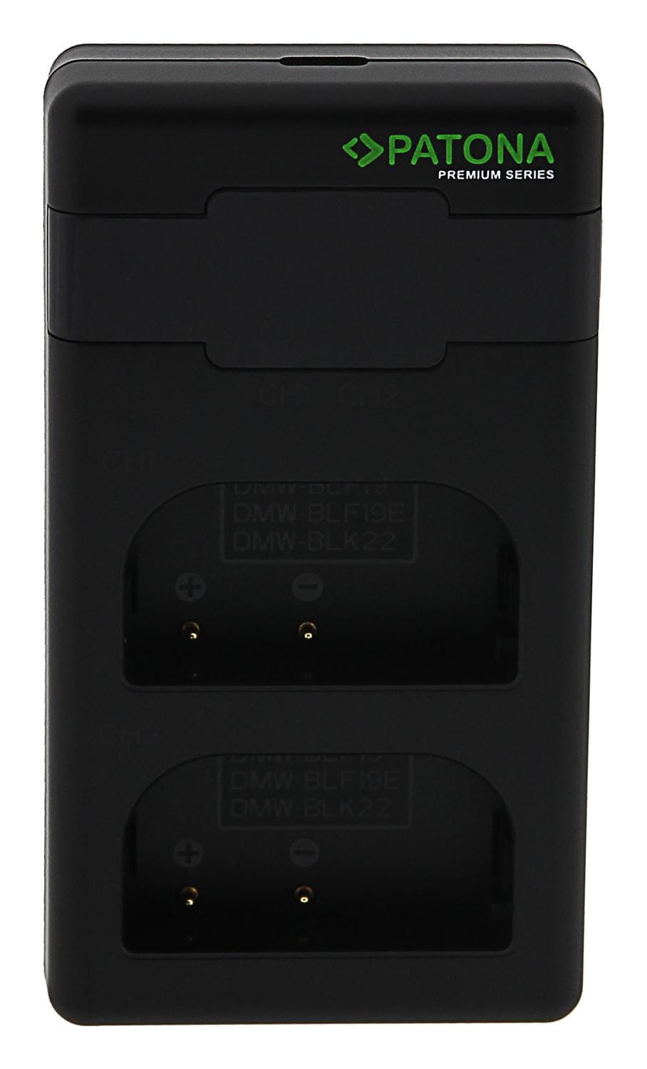 PATONA Carregador Dual Premium Twin Performance PD para Panasonic Lumix DMC-GH3 GH3A GH4 DMW-BLF19 DMW-BLK22