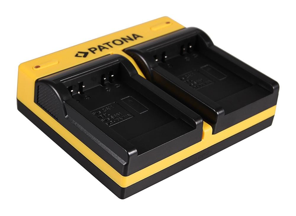 Caricatore Dual PATONA per Canon SLB-10A (Ixus 85 IS, IXY DIGITAL 25 IS) con Micro‑USB