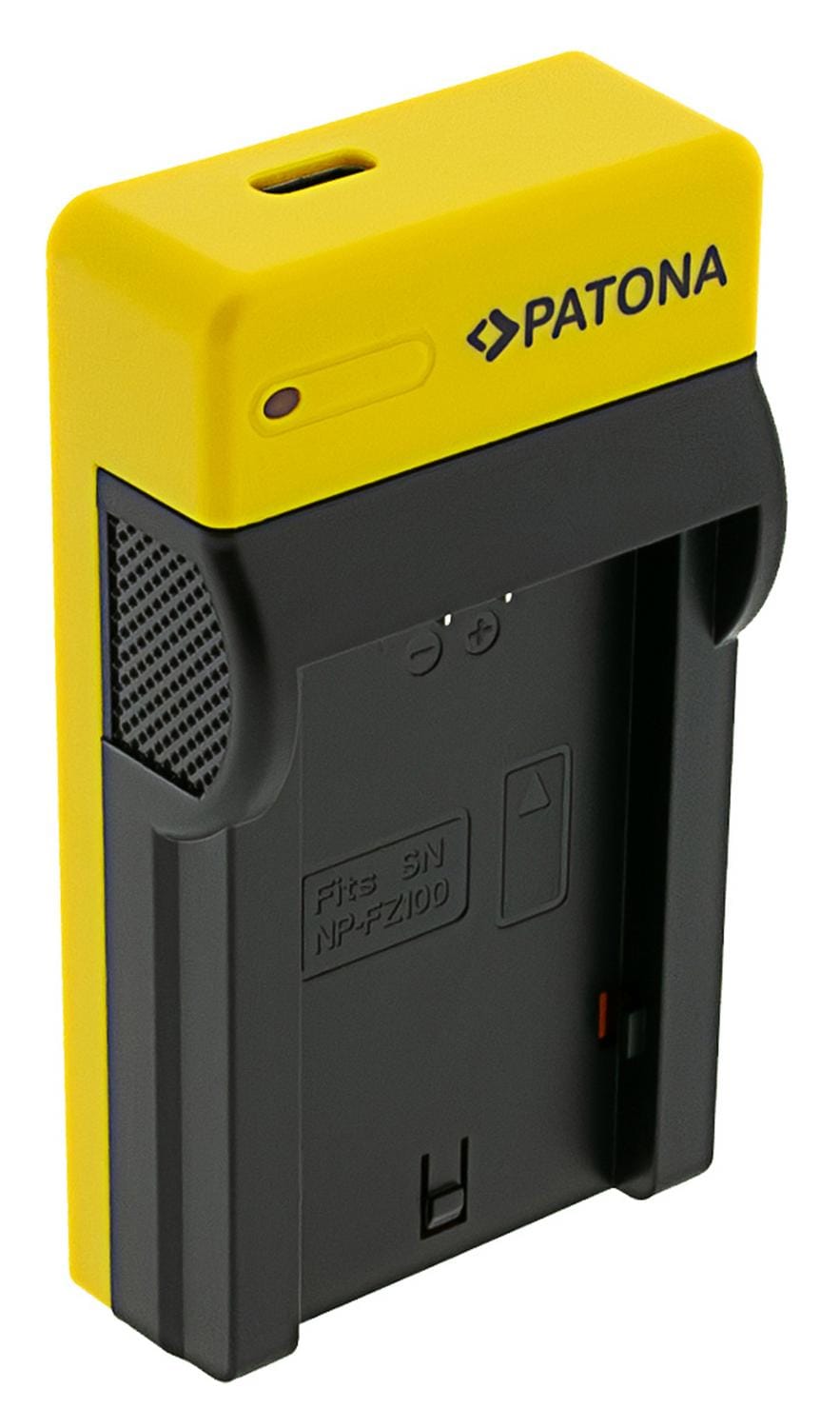 PATONA Slim Carregador USB com entrada USB‑C para Sony NP‑FZ100 A7 III A7M3 Alpha 7 III A7 R III A7RM3