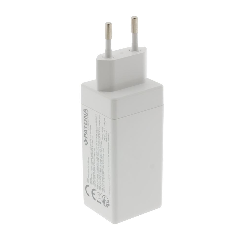 PATONA Premium GaN PD65W Adattatore bianco 2 x USB-C 1 x USB-A PD3.0 QC3.0