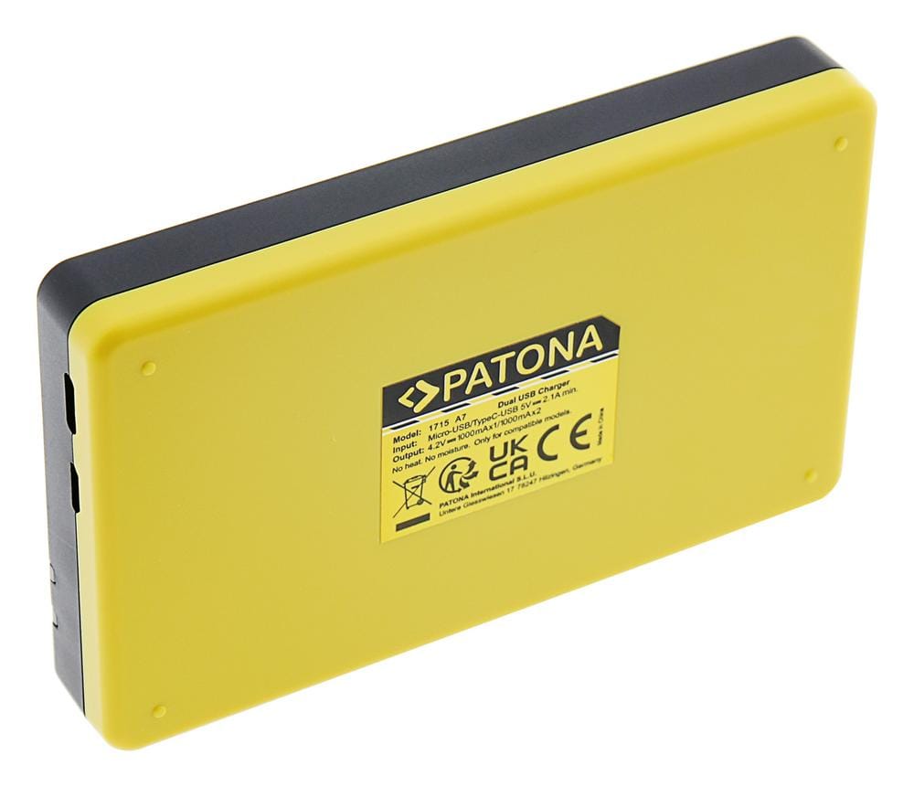 Carregador Dual USB PATONA para Arlo A-7A, A-14, Pro 3/4, FB-1001, 2 GB, VML2030, Ultra 2, inclui cabo USB‑C Carregador Dual USB PATONA para Arlo A-7A, A-14, Pro 3/4, FB-1001, 2 GB, VML2030, Ultra 2, inclui cabo USB‑C