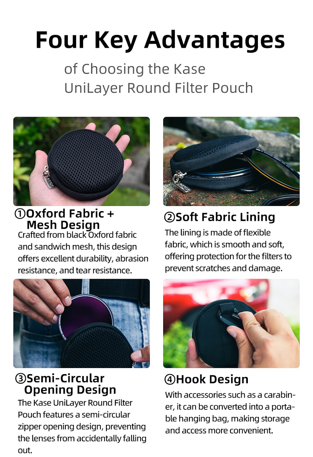 Saco de filtro para filtros redondos magnéticos UniLayer até filtros de 82 mm Saco de filtro para filtros redondos magnéticos UniLayer até filtros de 82 mm