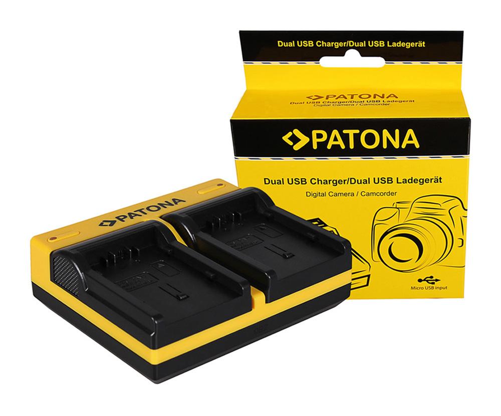 Ładowarka podwójna PATONA do kamer Hitachi DZMV350A DZMV350A DZ-MV350A DZ-MV350A DZMV350E z kablem Micro‑USB Ładowarka podwójna PATONA do kamer Hitachi DZMV350A DZMV350A DZ-MV350A DZ-MV350A DZMV350E z kablem Micro‑USB