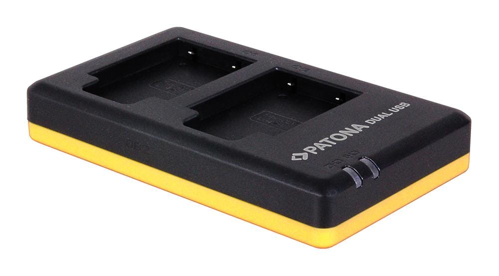 Caricatore Duale Rapido PATONA per Olympus Li40B, Li-40B con cavo Micro-USB