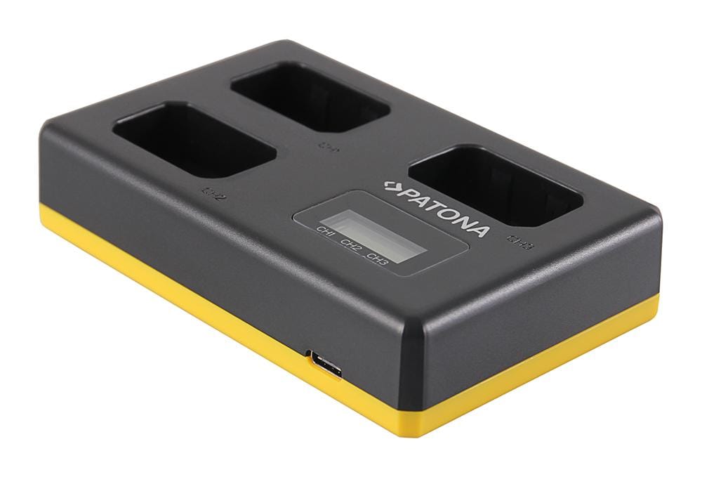 PATONA USB Triple Charger for Sony NP-FW50 Batteries incl. USB Cable