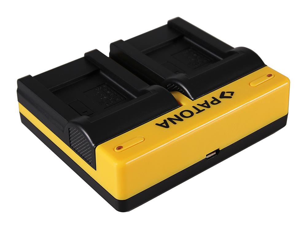 Caricatore Duale PATONA per Kodak Klic 7006, Olympus Li‑40B con cavo Micro‑USB