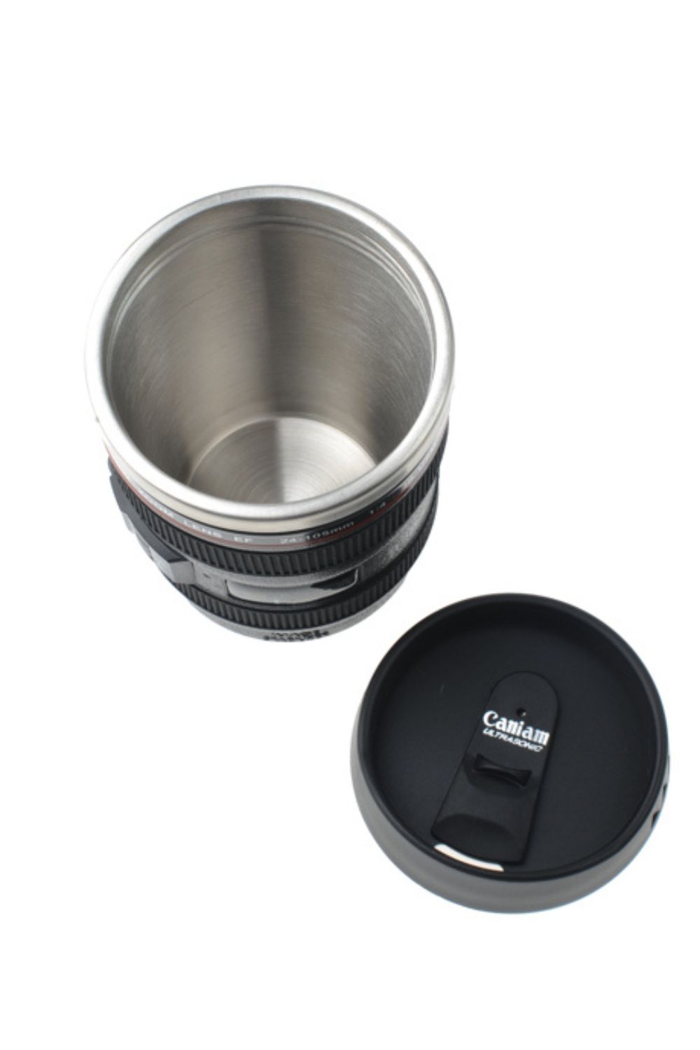 Drinking cup lens 24-105 with drinking opening Gadget