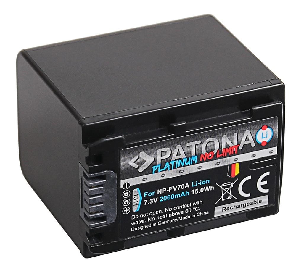 PATONA Platinum batería para Sony NP-FV70 FDR-AX40 FDR-AX45 FDR-CX680 NEX-VG30 PATONA Platinum batería para Sony NP-FV70 FDR-AX40 FDR-AX45 FDR-CX680 NEX-VG30
