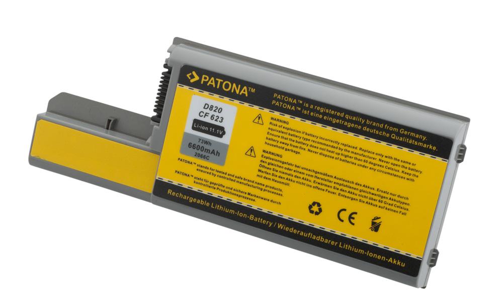 PATONA Battery for Dell Latitude D531 D820 D830 M4300 M65 6600mAh