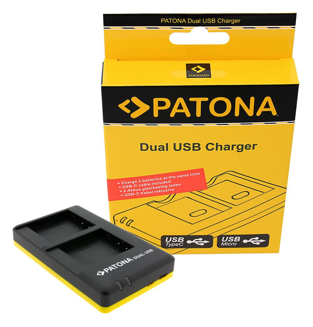 PATONA USB Dual Fast Charger for Panasonic DMW BLG10