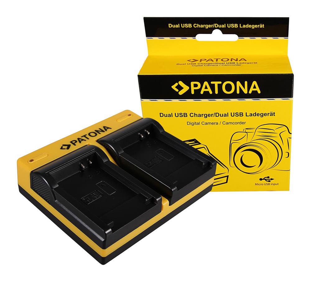 Podwójna ładowarka PATONA dla Canon NB-8L Powershot A2200 A3000 IS A3000IS A3100 IS A3100IS w zestawie Micro-USB Podwójna ładowarka PATONA dla Canon NB-8L Powershot A2200 A3000 IS A3000IS A3100 IS A3100IS w zestawie Micro-USB