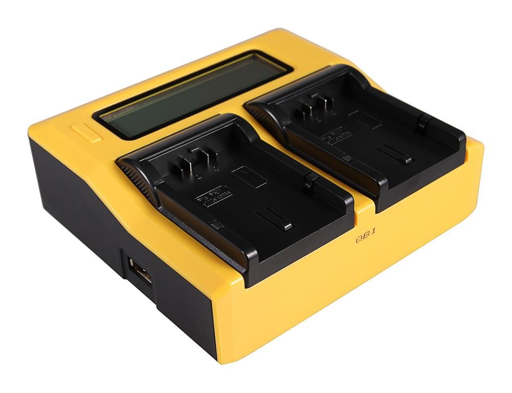 PATONA Cargador DUAL LCD USB para Panasonic CGAS002 CGA-S002 CGAS002A CGA-S002A