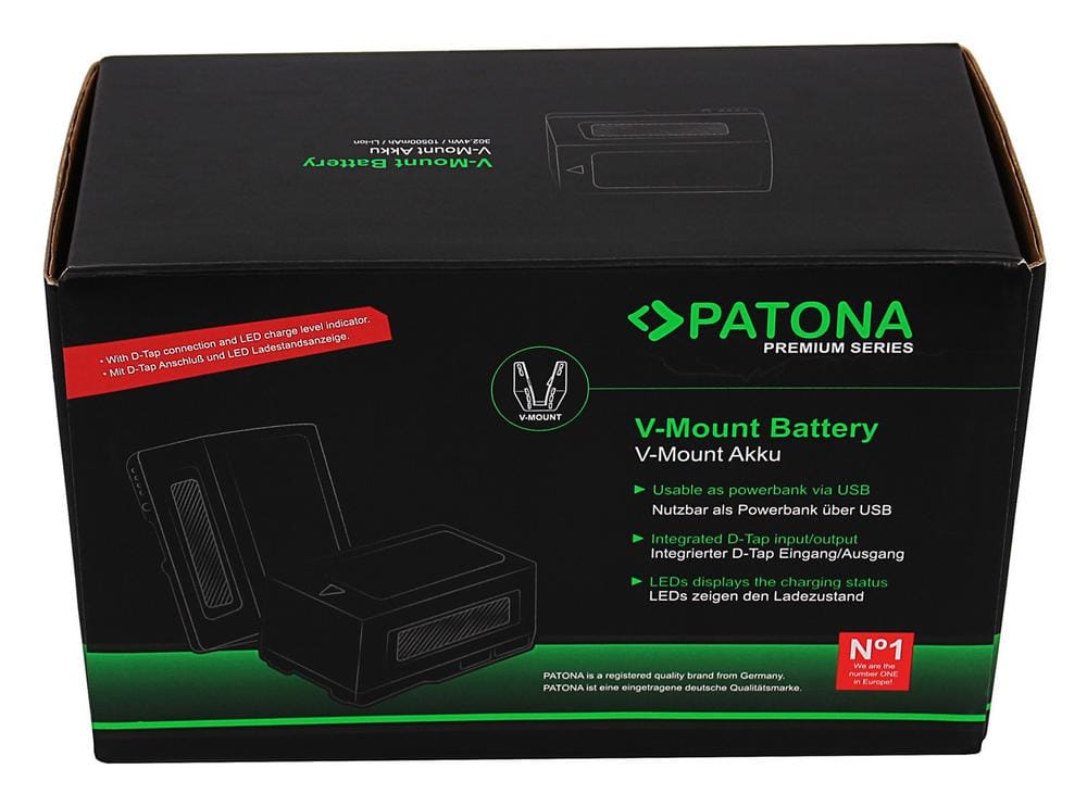 PATONA Premium V-Mount Battery 26V 302Wh for LED Lights and Video Cameras PATONA Premium V-Mount Battery 26V 302Wh for LED Lights and Video Cameras