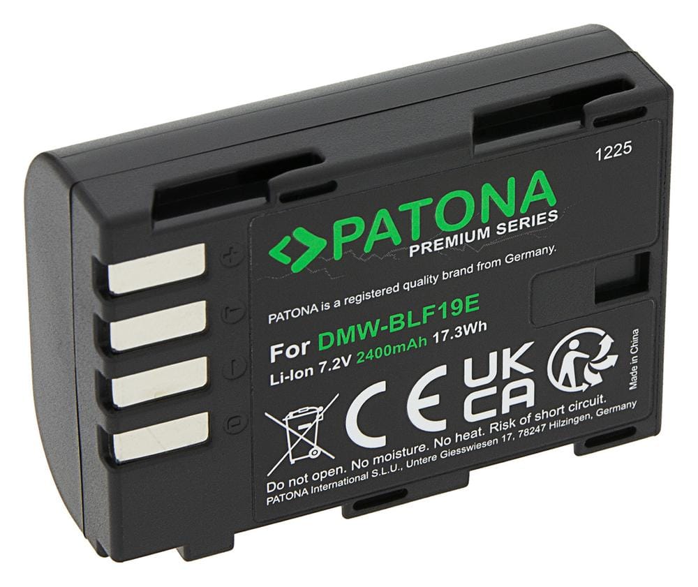 PATONA Batería Premium para Panasonic Lumix DMC‑GH3 GH3A GH4 DMW‑BLF19