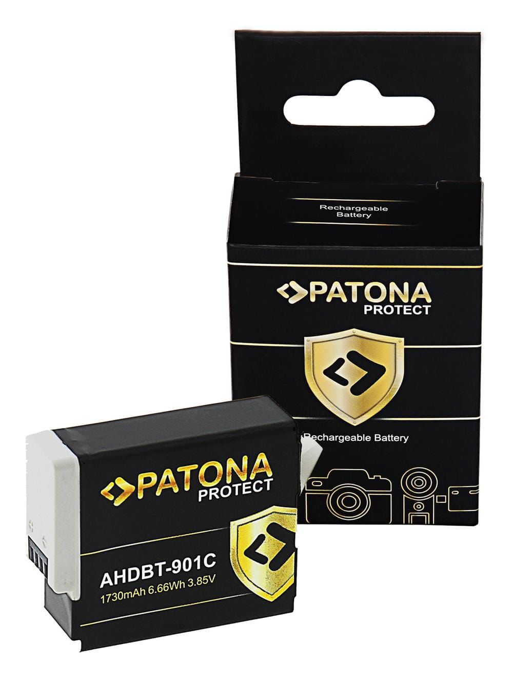 PATONA PROTECT Battery for GoPro Hero 9 Hero 10 Hero 11 Hero 12 AHDBT-901C SPBL1B Enduro PATONA PROTECT Battery for GoPro Hero 9 Hero 10 Hero 11 Hero 12 AHDBT-901C SPBL1B Enduro
