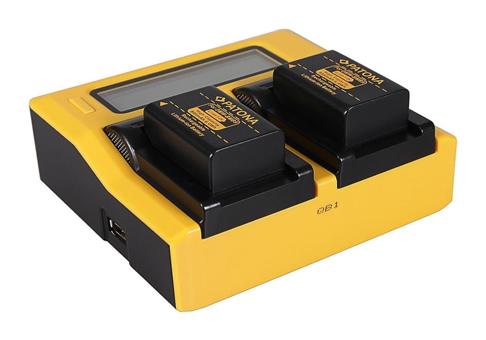PATONA Dual LCD USB Caricatore per Panasonic BPDC9 BPDC9E BP-DC9E DC9 DC-9 BMB9