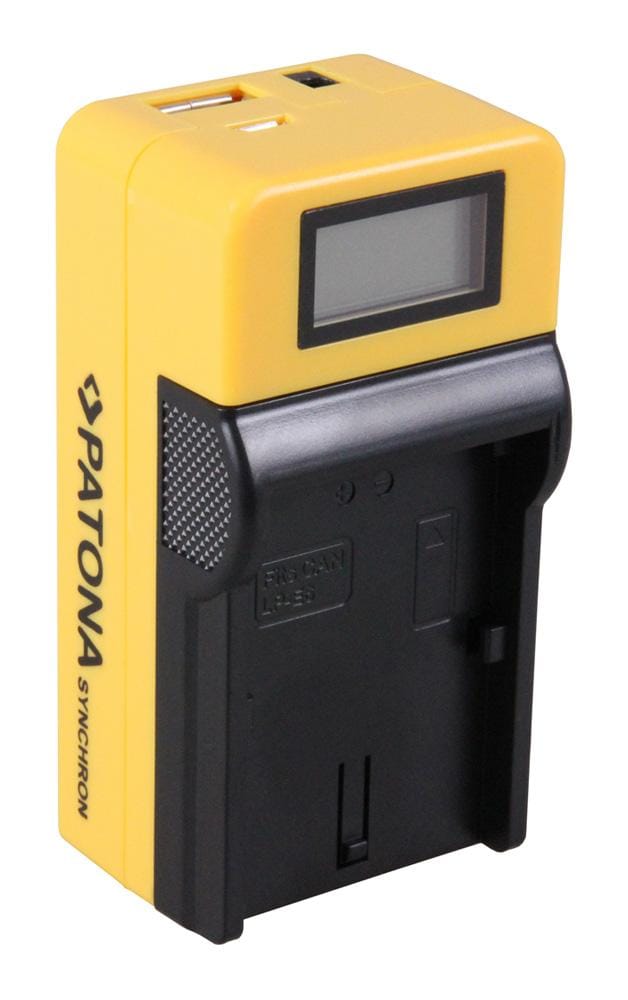 PATONA Synchron USB Charger for Canon LPE6 LP-E6 with LCD Display PATONA Synchron USB Charger for Canon LPE6 LP-E6 with LCD Display
