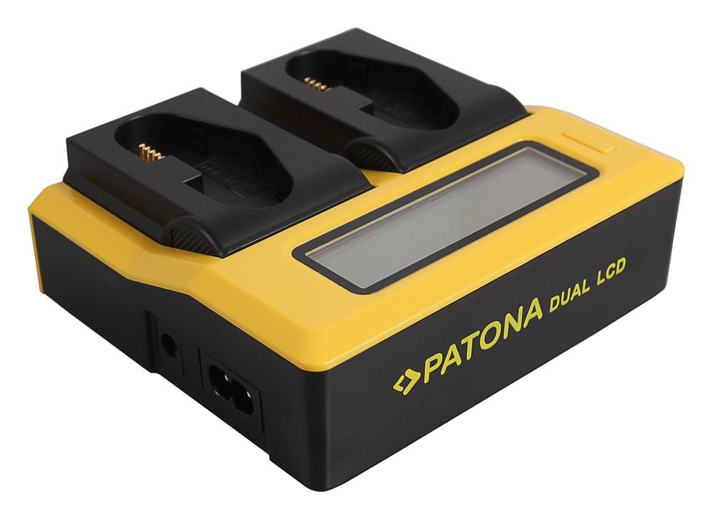 PATONA Caricabatterie Duale LCD USB per Canon LP-E4 LP-E19 EOS 1D 1DS Mark III 1D Mark IV 1DX Mark II PATONA Caricabatterie Duale LCD USB per Canon LP-E4 LP-E19 EOS 1D 1DS Mark III 1D Mark IV 1DX Mark II