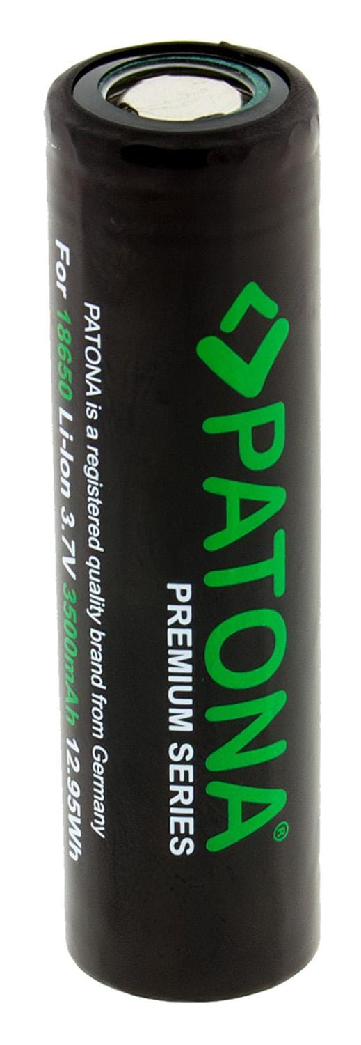 PATONA Premium 18650 Li‑Ion batteria non protetta flat‑top 3,7 V 3500 mAh per e‑sigarette, powerbank, torce e‑bike PATONA Premium 18650 Li‑Ion batteria non protetta flat‑top 3,7 V 3500 mAh per e‑sigarette, powerbank, torce e‑bike