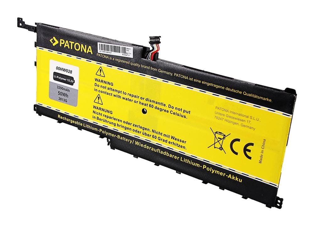 PATONA bateria para Lenovo ThinkPad X1 Carbon Yoga Série 00HW028 SB10F46466 PATONA bateria para Lenovo ThinkPad X1 Carbon Yoga Série 00HW028 SB10F46466