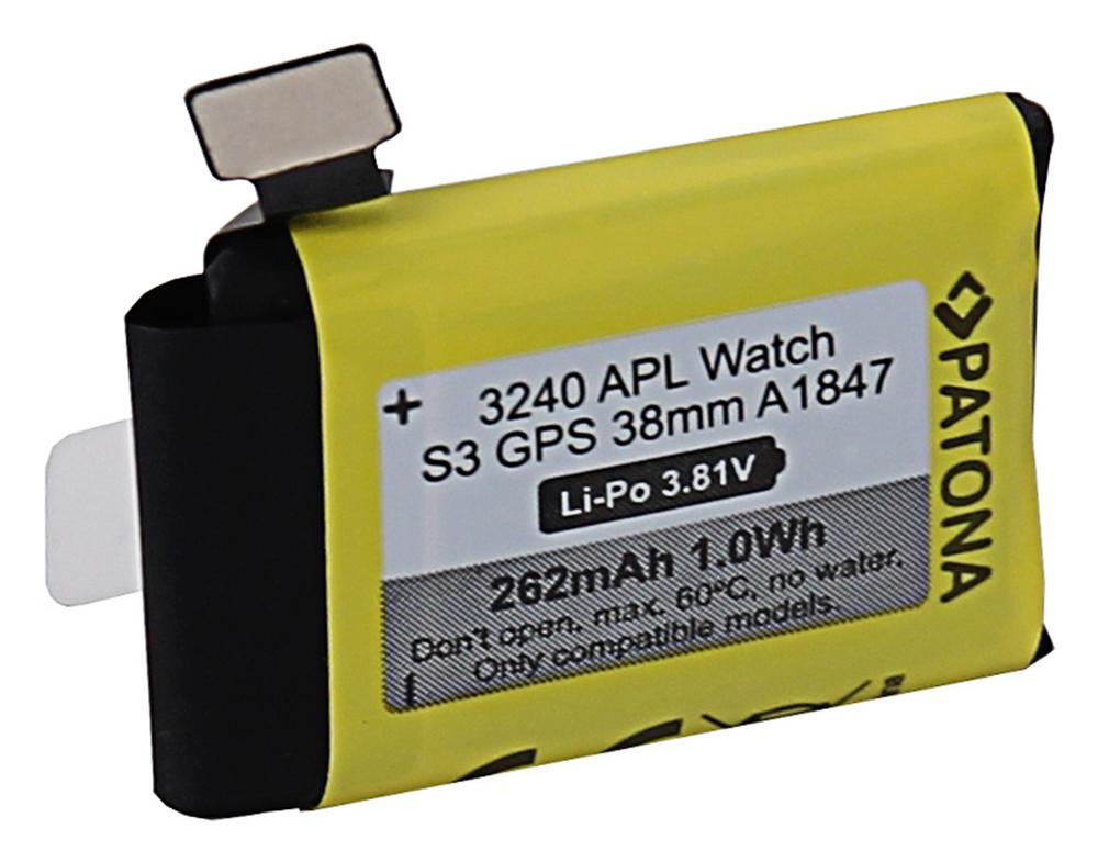 PATONA bateria para Apple Watch Série 3 GPS 38mm A1847